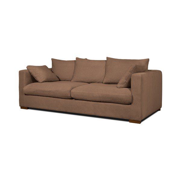 Svjetlo smeđa sofa od samta 220 cm Comfy – Scandic-image-2