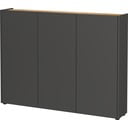 Antracitno sivi ormarić u dekoru hrasta 138x105x25 cm Libbiano – Germania