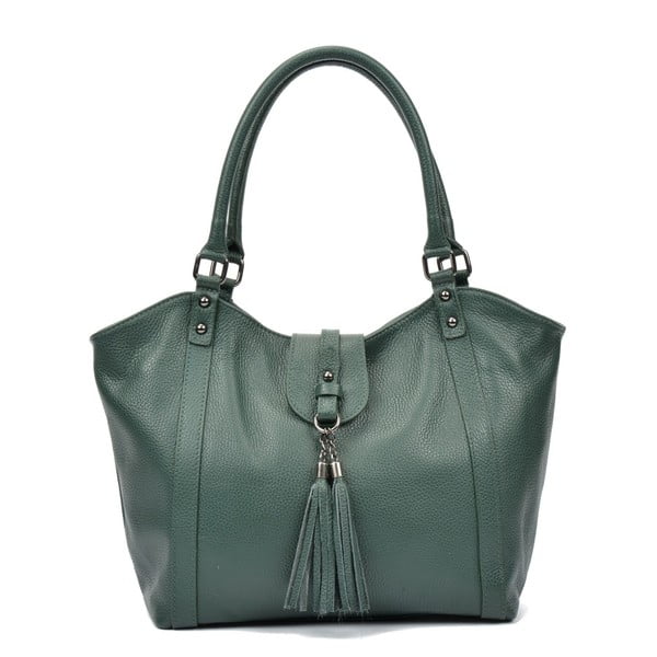 Zelena kožna torbica Carla Ferreri Anna