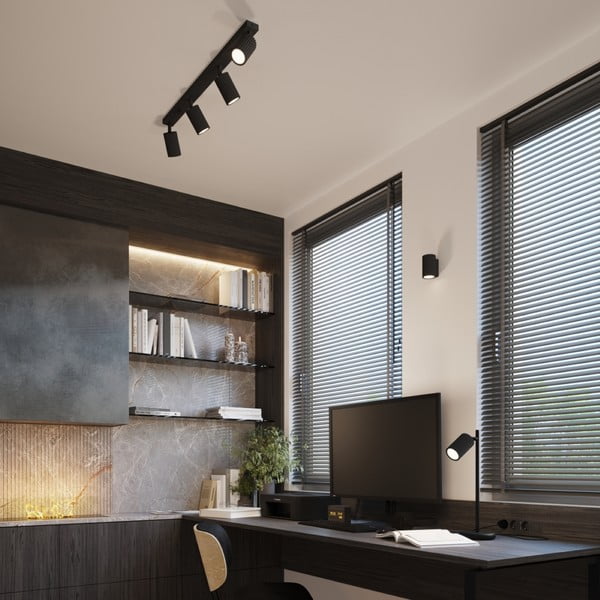 Crna stolna lampa (visina 43 cm) Gleam – Sollux-image-4