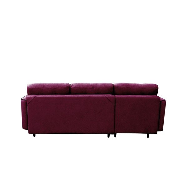 Ljubičasti kauč na razvlačenje s crnim nogama Mazzini Sofas Dragonfly, lijevi kut-image-2