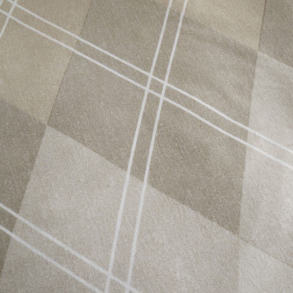 Bež posteljina za bračni krevet 200x200 cm Argyle - Catherine Lansfield-image-4