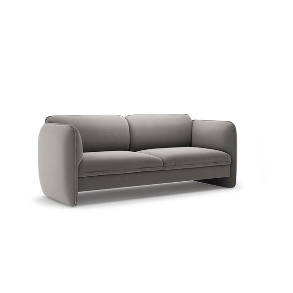 Tamno siva baršunasti sofa 204 cm Georgia – Micadoni -image-2