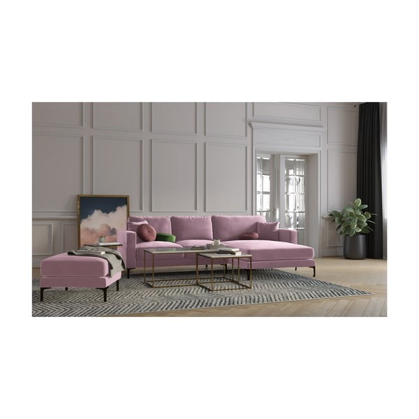 Rozi baršunasti podnožnik Kooko Home Harmony-image-3
