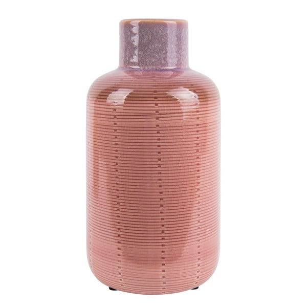 Ružičasta keramička vaza PT LIVING Boca, visina 23 cm