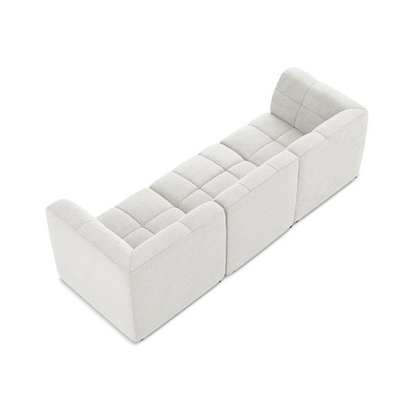 Bijela sofa od bouclé tkanine 255 cm Aloha – Makamii-image-3