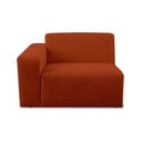 Ciglasta modularna sjedeća garnitura od bouclé tkanine (s lijevim kutom) Roxy – Scandic