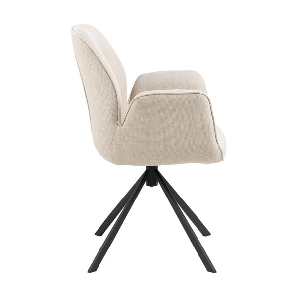 Krem podstavljena blagovaonska stolica Aura – Actona-image-4