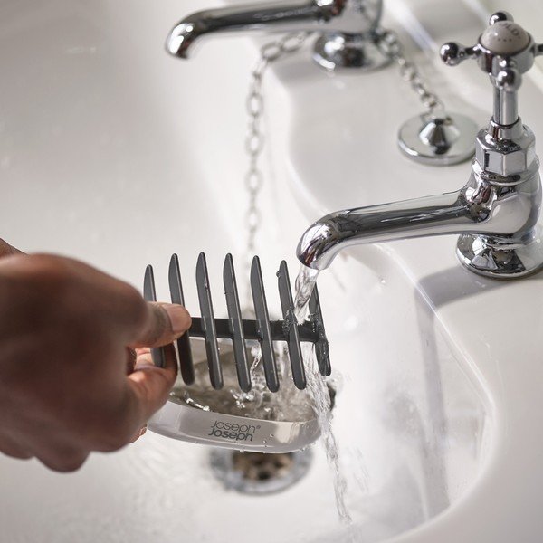 Posuda za sapun od nehrđajućeg čelika u sjajno srebrnoj boji EasyStore Luxe – Joseph Joseph-image-3