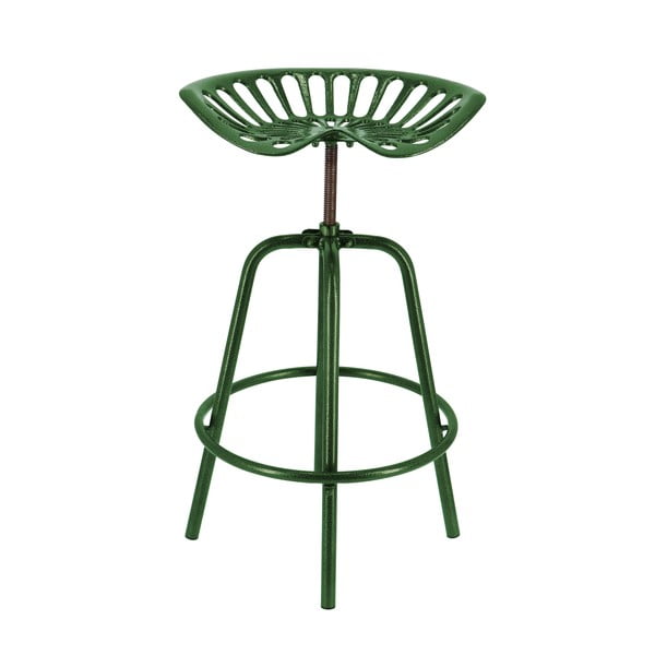 Zelena metalna vrtna barska stolica Traktor – Esschert Design