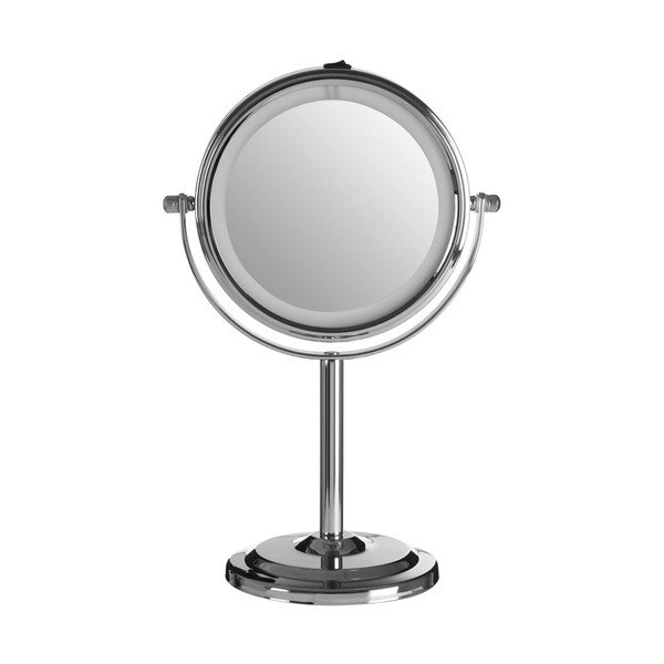 Kozmetičko ogledalo s osvjetljenjem/povećavajuće (s povećanjem 2x) ø 15 cm Cassini – Premier Housewares-image-3