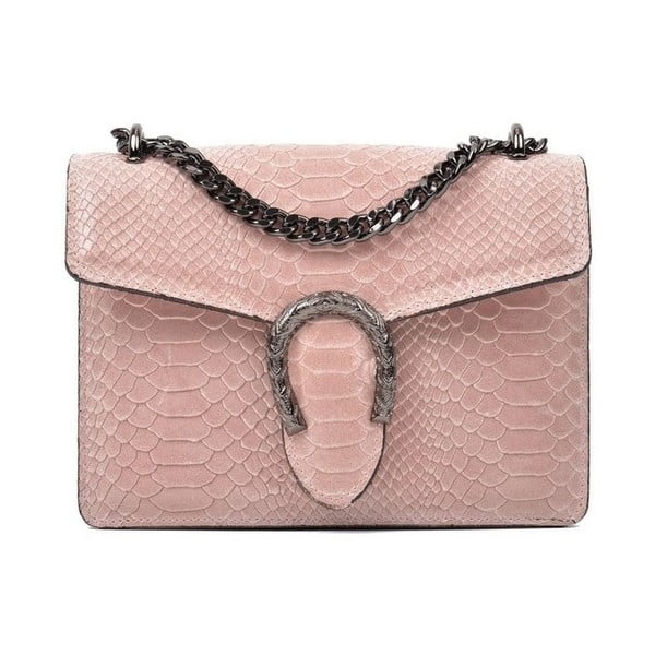 Puderasto ružičasta kožna torbica Renata Corsi Ella