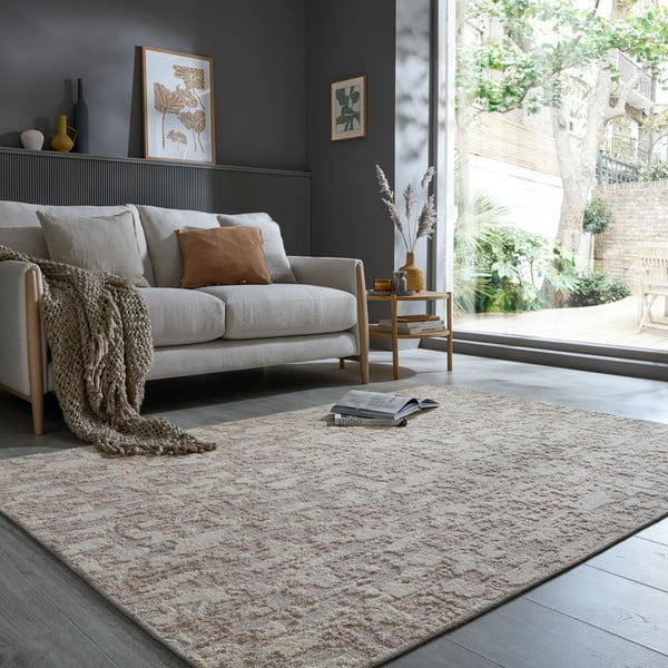 Sivo-bež periv tepih 78x150 cm Connely – Flair Rugs-image-1