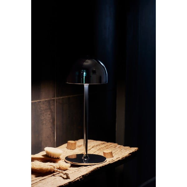 Tamno siva LED stolna lampa s daljinskim upravljačem s metalnim sjenilom (visina 30 cm) Tim – Sirius-image-3