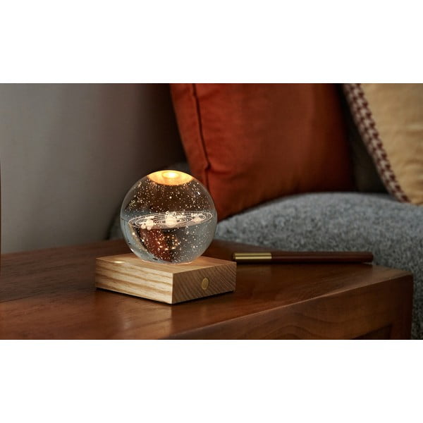 Tamno smeđi svjetlosni ukras s USB Amber – Gingko-image-3