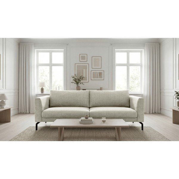Bež sofa od šenila 216 cm Gomero – Scandic-image-1