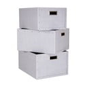 Svijetlo sive kartonske kutije za pohranu u setu  3 kom Ture – Bigso Box of Sweden