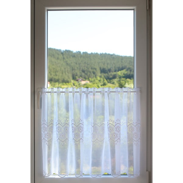 Bijela prozirna zavjesa 150x60 cm Channel – Mendola Fabrics