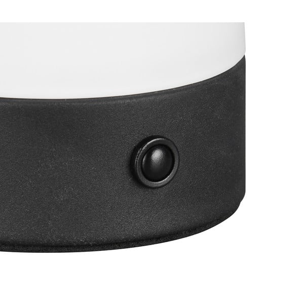 Mat bijela LED stolna lampa sa staklenim sjenilom (visina 18 cm) Dooley – Trio-image-2