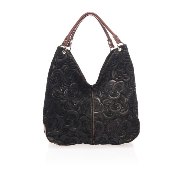 Crna kožna torbica Giorgio Costa Terst-image-1