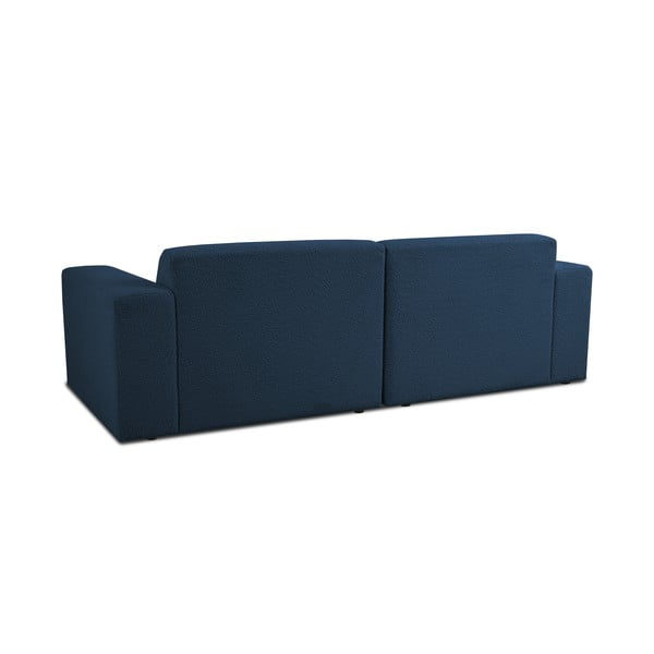 Tamno plava sofa od bouclé tkanine 228 cm Roxy – Scandic-image-2