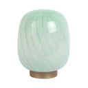 Svijetlo zelena stolna lampa sa staklenim sjenilom (visina 20 cm) Summer Globe – Leitmotiv