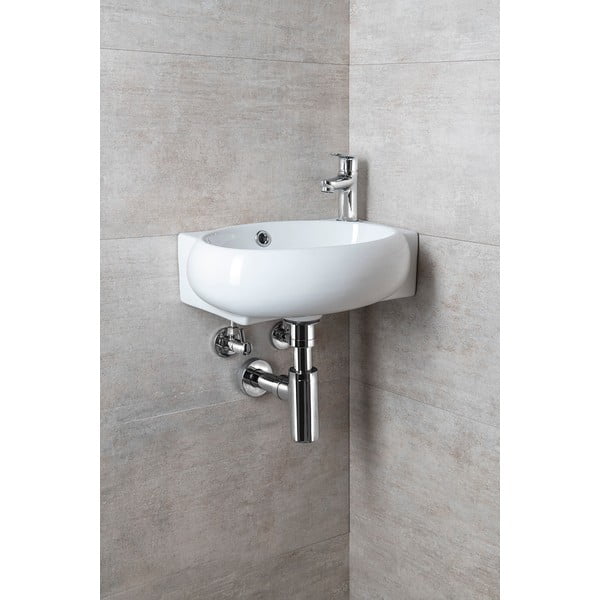Bijeli keramički umivaonik za WC 43x28,5 cm Ribera – Sapho-image-4
