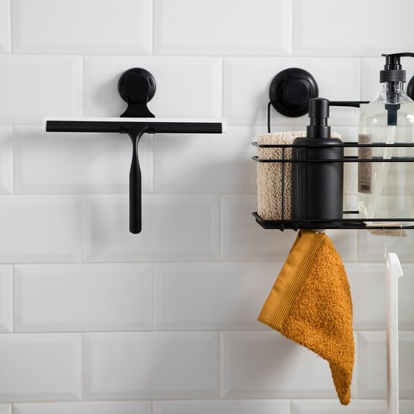 Crni samostojeći brisač za staklo s držačem Compactor Bestlock Black Double Hook Squeegee-image-1