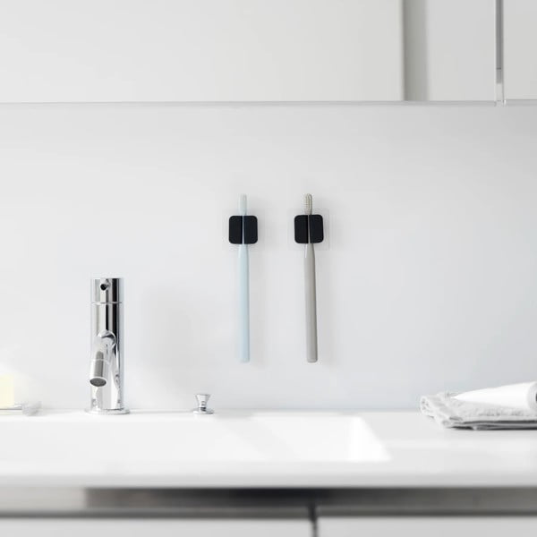 Crni silikonski multifunkcionalni držači u setu 2 kom Film Hook – YAMAZAKI-image-1