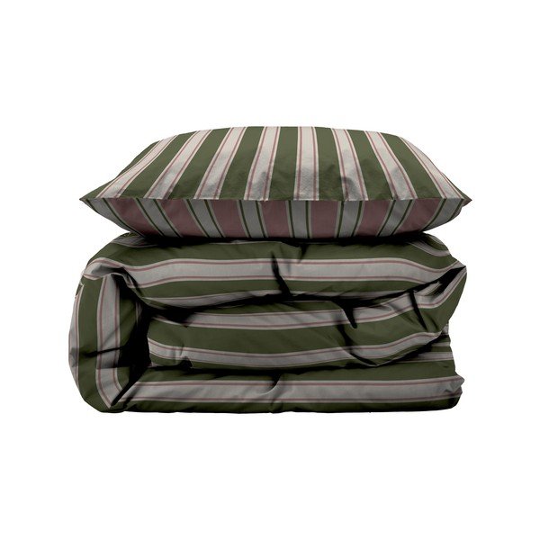 Zeleno-roza produžena posteljina za krevet za jednu osobu od organskog pamuka 135x220 cm Nordic - Södahl-image-1