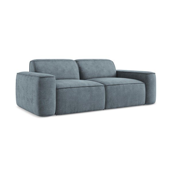 Prljavo plava sofa od šenila 204 cm Omao – Makamii-image-1