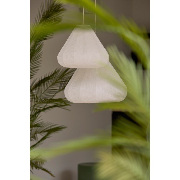 Krem viseća svjetiljka s papirnim sjenilom ø 10 cm Sarella – Light & Living-image-1