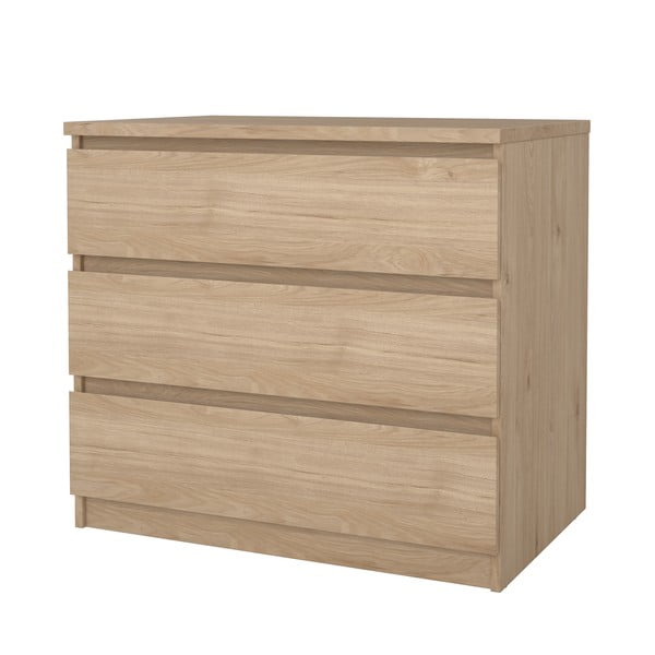 Komoda u dekoru hrasta u prirodnoj boji 77x70x50 cm Naia – Tvilum-image-4