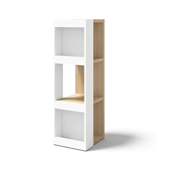 Bijeli regal u dekoru hrasta 40x114 cm Ella - TemaHome-image-1