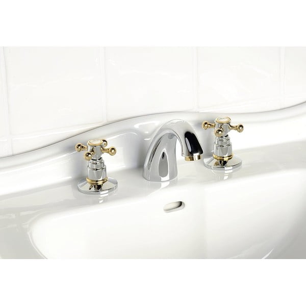 Slavina za umivaonik u sjajno srebrnoj boji/u zlatnoj boji Antea – Sapho-image-1