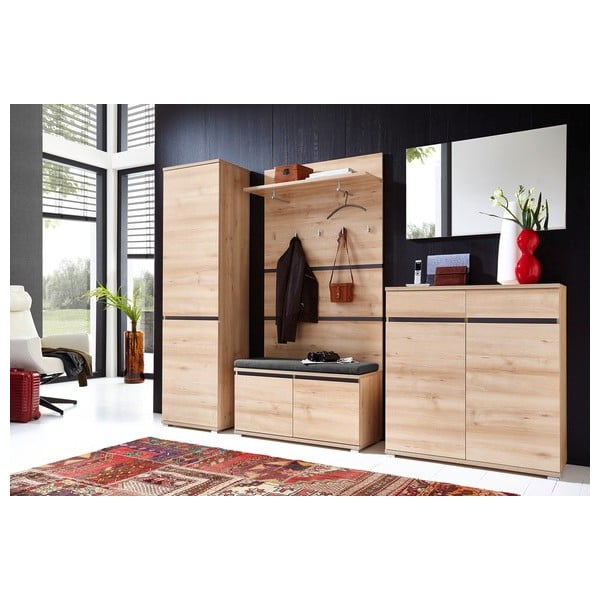 Ploča za vješanje garderobe u dekoru bukve u prirodnoj boji Lissabon – Germania-image-4