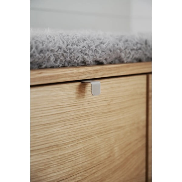 Sivi/u prirodnoj boji ormarić za cipele u dekoru hrasta s klupom Confetti – Rowico-image-4