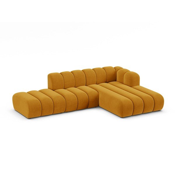 Žuta  kutna garnitura (s desnim kutom) Lupine – Micadoni Home-image-1