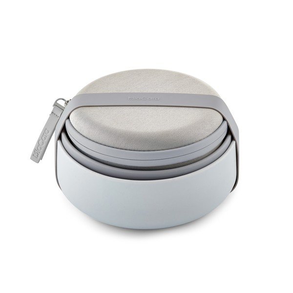 Silikonski putni set posuda za pse ø 19 cm Bento Concrete/Slate – MiaCara-image-2