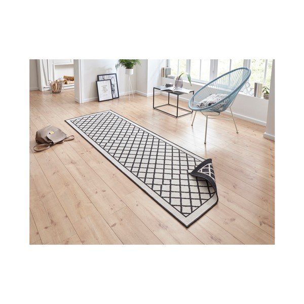 Crno-bež tepih za eksterijer NORTHRUGS Sydney, 80 x 250 cm-image-4