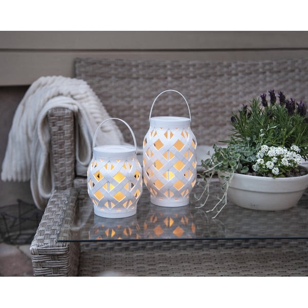 Bijela lampa Star Trading Flame Lantern, visina 23 cm-image-2