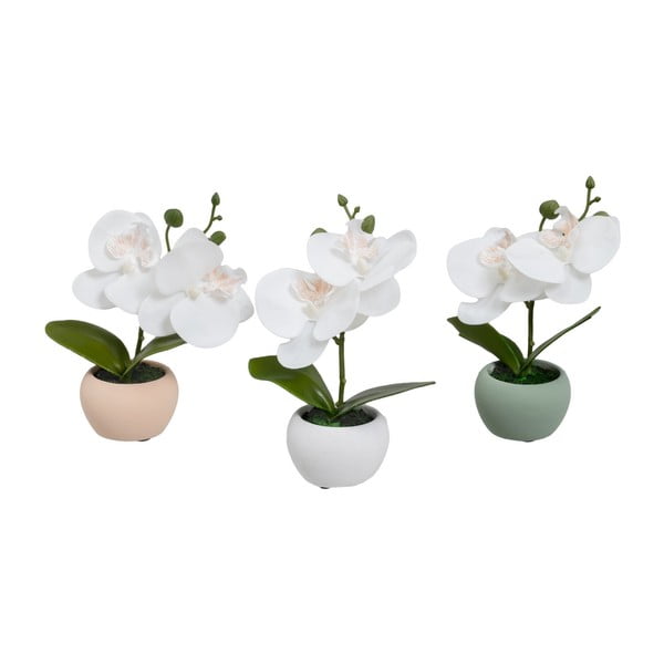 Umjetne biljke u setu 3 kom (visina 15 cm) Orchid – Casa Selección