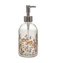 Stakleni dozator sapuna 390 ml Flowers – Dakls