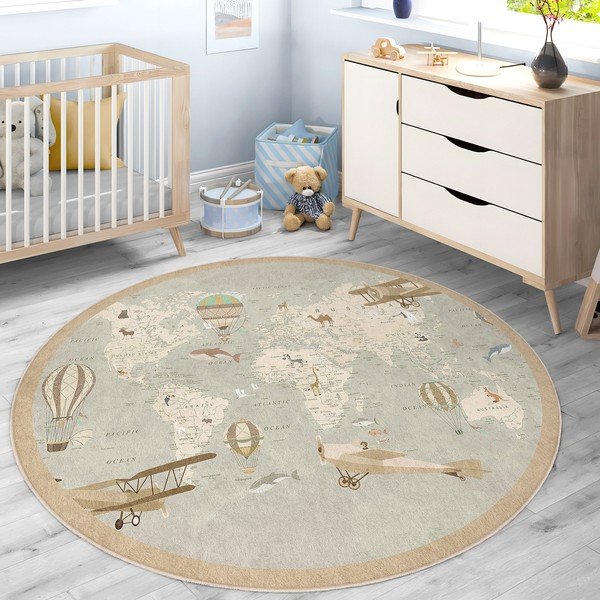 Periv dječji tepih za igru ø150 cm Vintage World – Mila Home-image-3