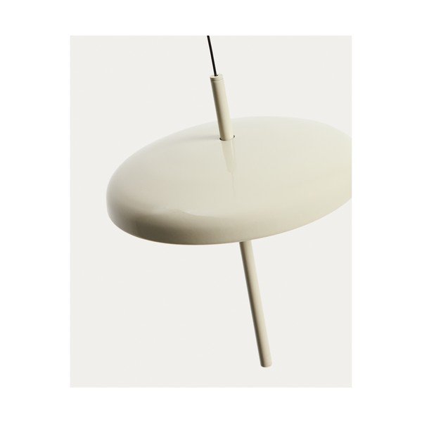 Svijetlo siva LED stropna svjetiljka s mogućnosti zatamnjivanja s metalnim sjenilom ø 16 cm Porte – Kave Home-image-2