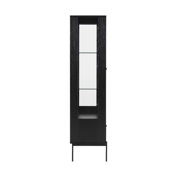 Crna vitrina u dekoru jasena 75x152 cm Angus – Actona-image-4