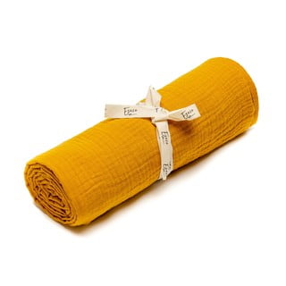 Muslin pelena senf žute boje ESECO, 120 x 120 cm