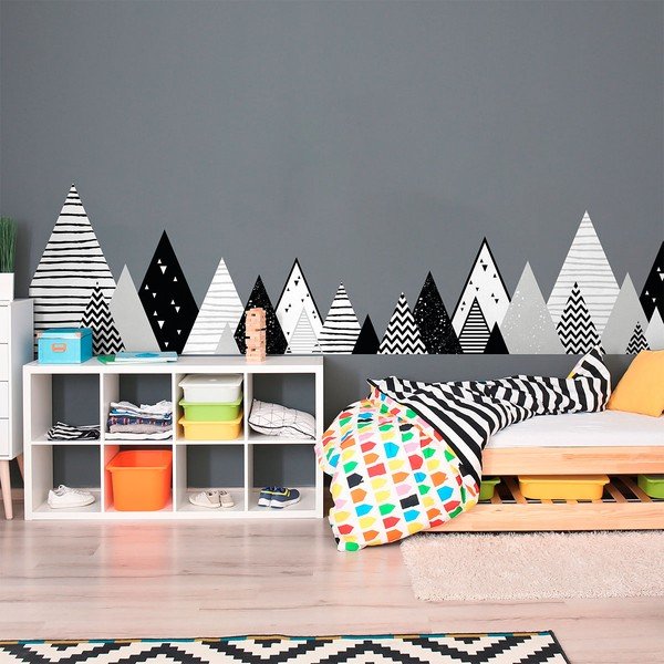 Dječja zidna naljepnica Ambiance Scandinavian Giant Mountains Chica, 180 x 45 cm-image-1