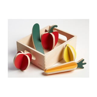 Drveni dječji set za igru Flexa Play Shop Vegetables