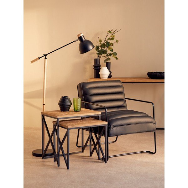 Pomoćni stolići u setu 2 kom od masivne jele 38x51 cm Kickford – Premier Housewares-image-3